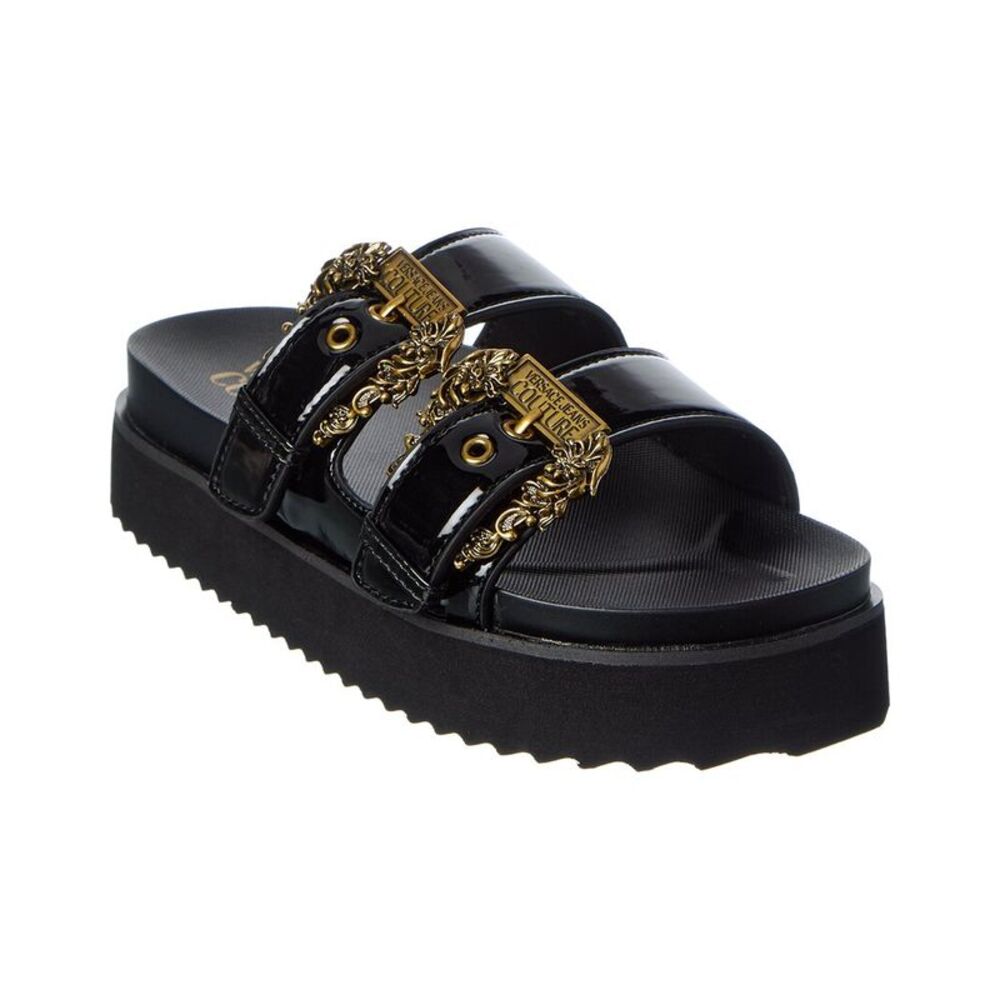 Versace Jeans Couture Platform Sandal, Black